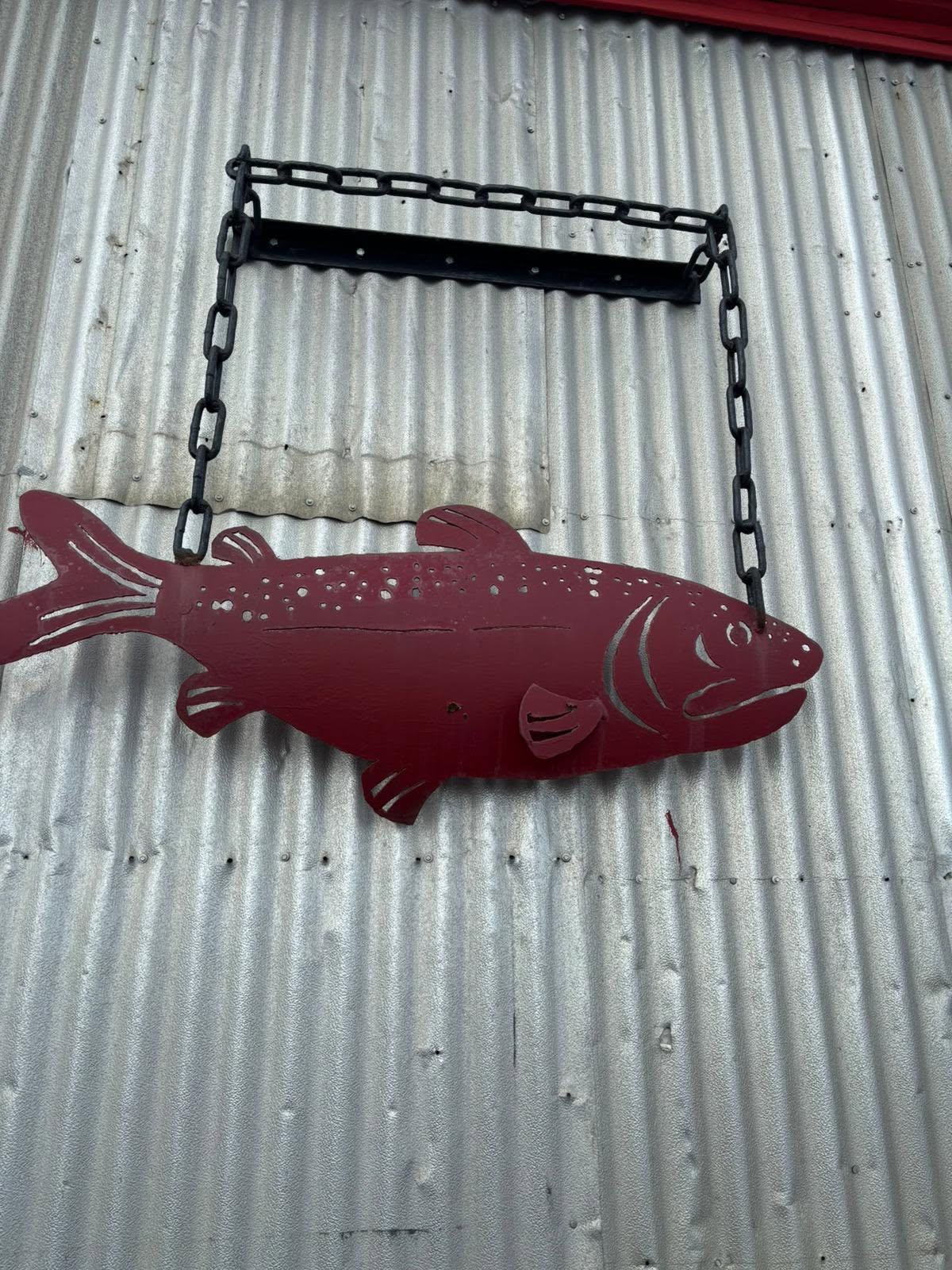 Red Fish office sign