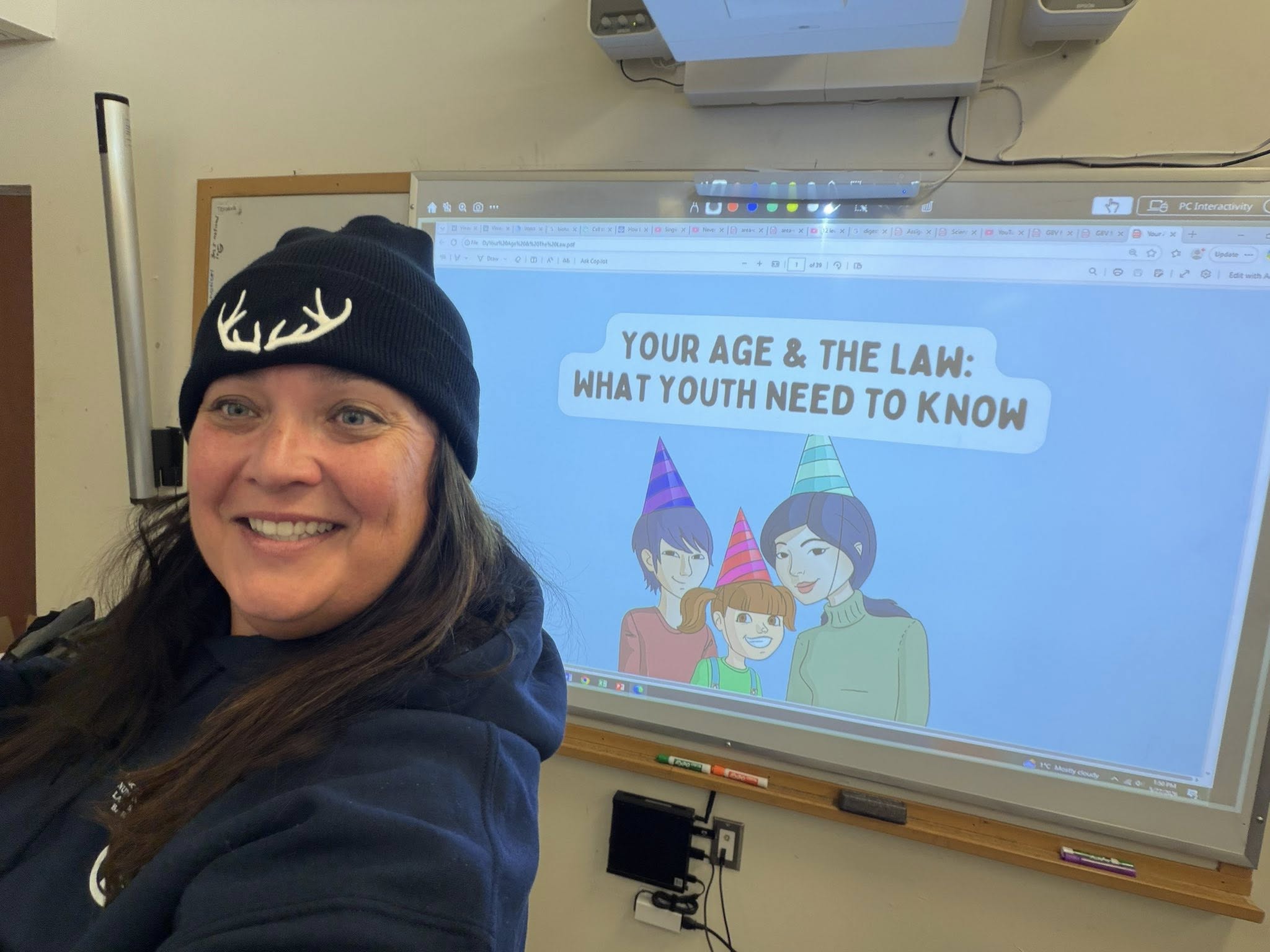 Rebecca presenting Your Age and The Law in the community